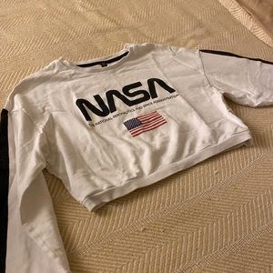 NASA long sleeve Crop Top H&M XS